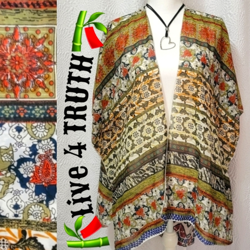 🎀Live 4 TRUTH Kimono Boho Sheer Jacket